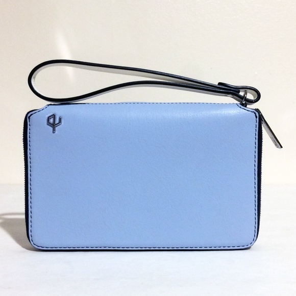 rag & bone Handbags - Rag & Bone Blue Black Leather Zipper Wallet NWT